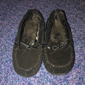 Brand New Black Moccasins Sz: 9